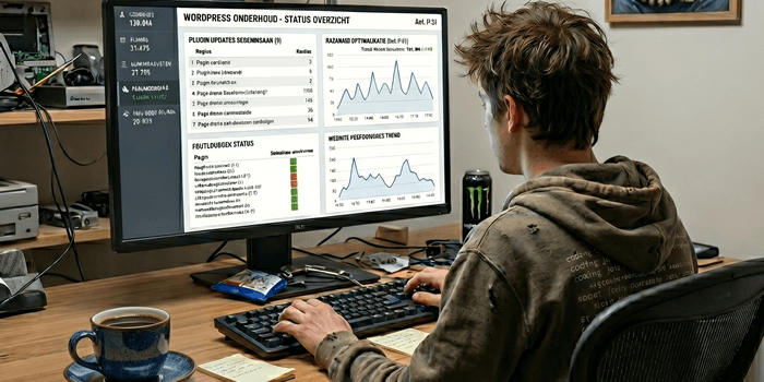 Ons WordPress onderhoud kent deze fases: updates, stabilisatie en optimalisatie.